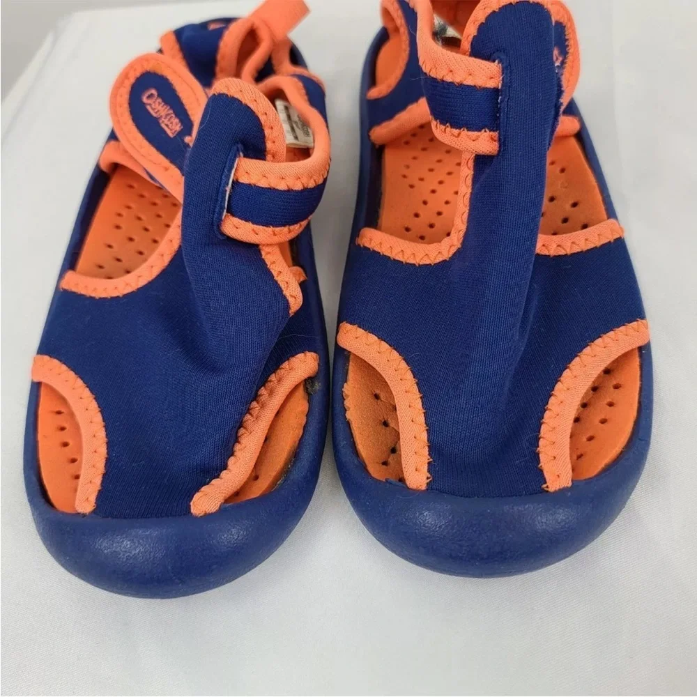 OshKosh Little Kids Water Shoes Orange Blue Size 12